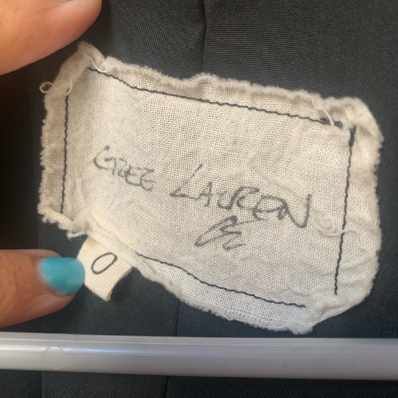 GREG LAUREN Blue Velvet Military Parka jacket coat - Picture 11 of 13